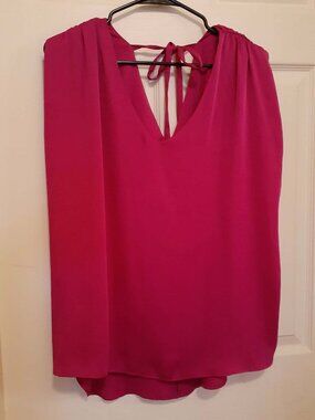 TYCHE The Power Silk Shoulder Top
